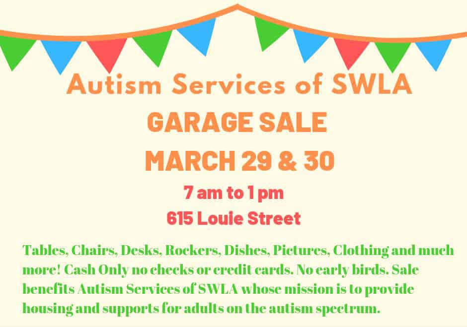Autism Services of SWLA - Garage Sale